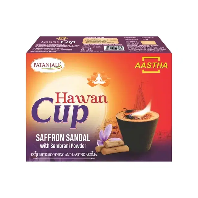 Patanjali Aastha Hawan Cup Saffron Sandal (Pack of 1)