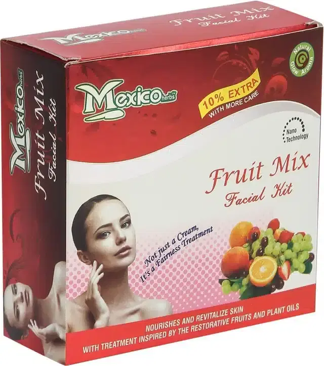 Mexico Mix Fruit Combo Glow Fairness Facial Kit, 110 g