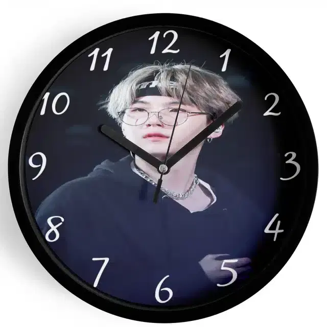 HD Printed Plastic Wall Clock, Multicolor, 10x10 Inches