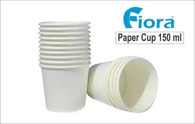 Fiora Paper Cup, 150 ml, Pack of 50