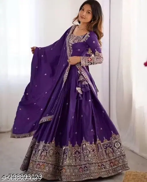 Lehenga Choli for Women (Free Size)