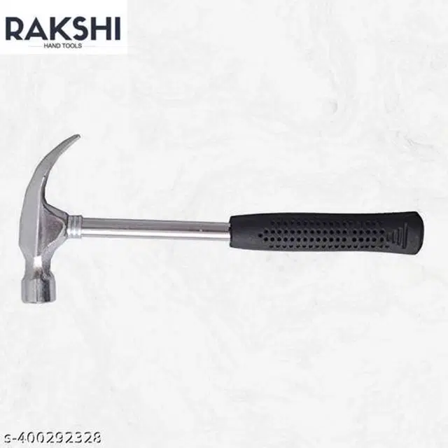 Stainless Steel 2 in 1 Curved Claw Hammer, Black & Silver