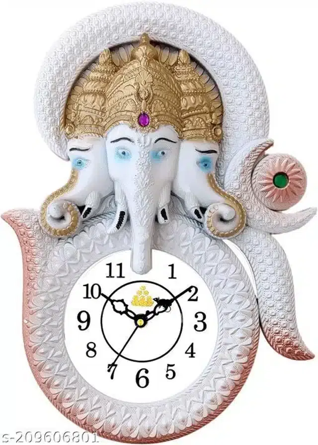 Plastic Analog Wall Clock, Multicolor