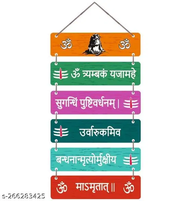 Wooden Wall Hanging, Multicolor