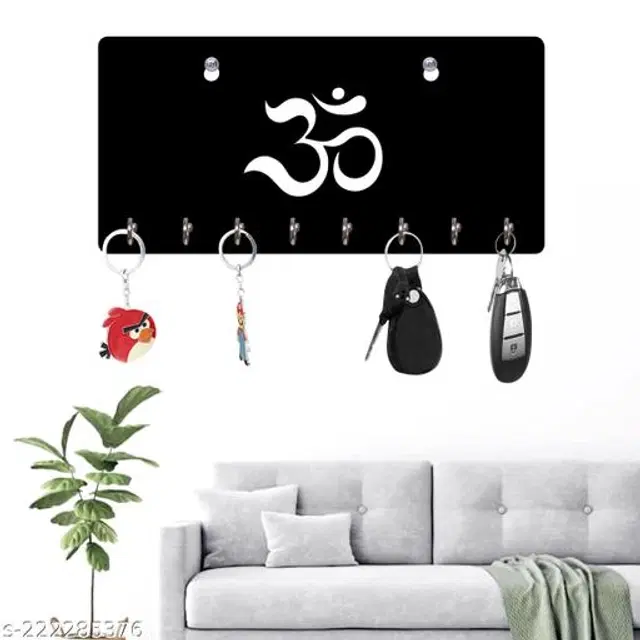 Wooden Key Holder, Black