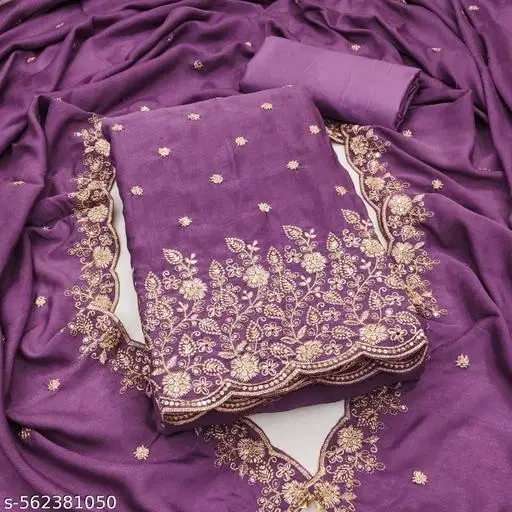 Punjabi/All Over Suits for Women (Lavender, 6.05 meter (M)
