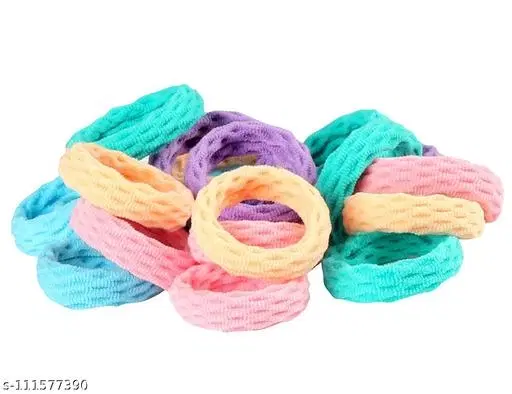 Scrunchies for Women, Pack of 10 (Multicolor)