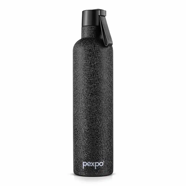Pexpo Oslo Pro Stainless Steel Water Bottle 750ml Hot & Cold Thermos Water Bottle - Black