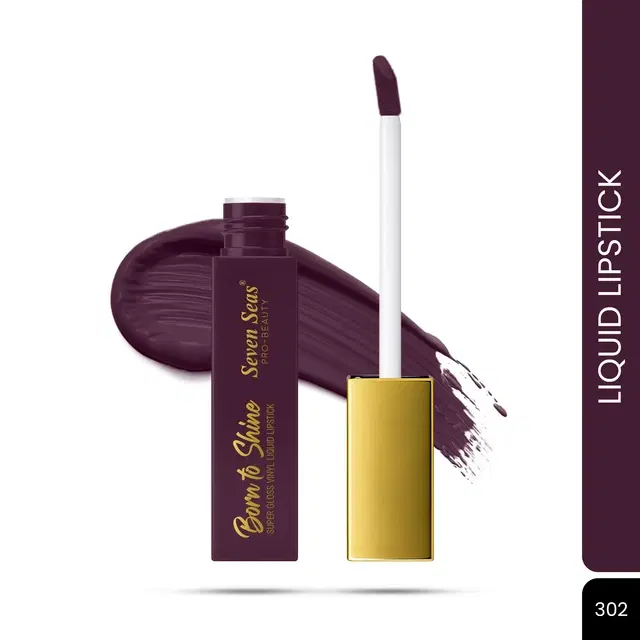 Seven Seas Liquid Lipstick for Women, Dark Blue (4.5ml)