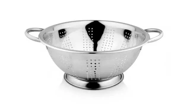 Urban Spoon Stainless Steel Colander/Strainer With Handle, Pack Of 1, 3500 ml, VIH-22
