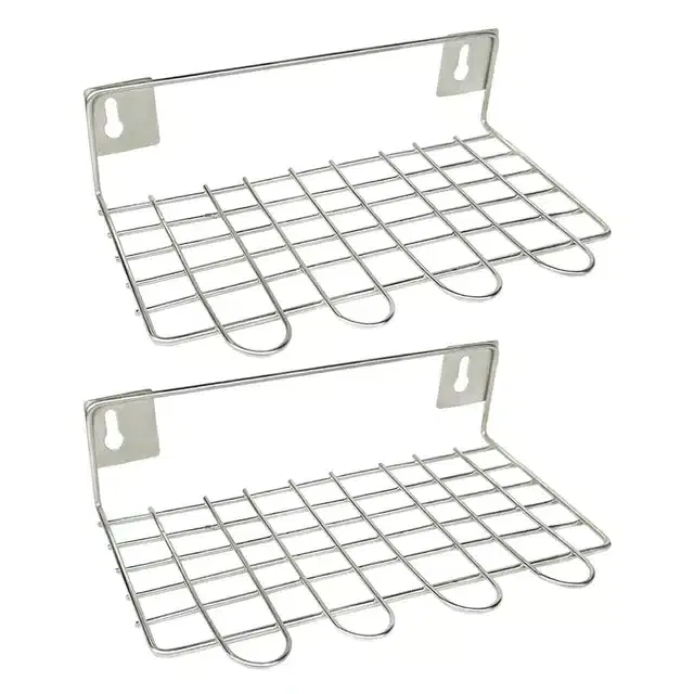 Stainless Steel Utensil Holder, Pack of 2, Silver