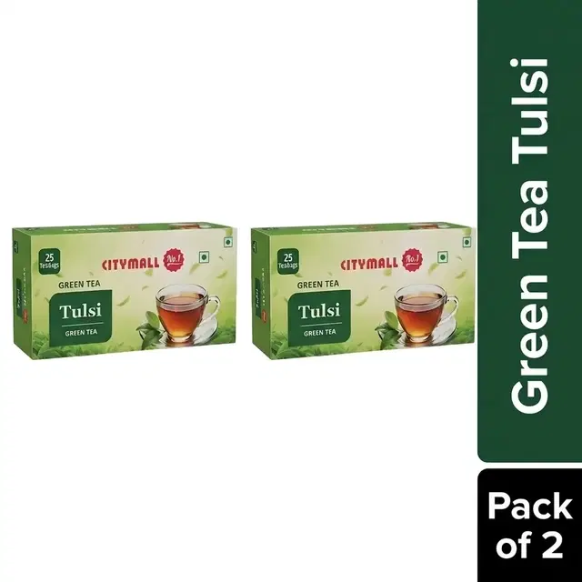Citymall No.1 Green Tea Tulsi (2X25 Pcs) (Pack of 2)
