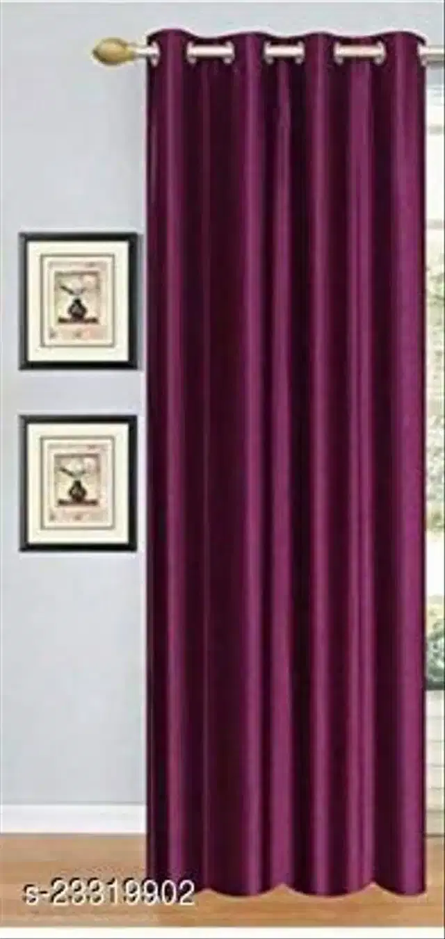 Curtains for Door, Wine, 9x4 feet
