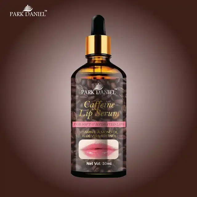 Park Daniel Caffeine with Vitamin E and Almond Oil Lip Serum, 30 ml