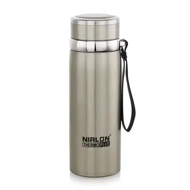 Stainless Steel Double Wall Vacuum Insulated Water Bottle, Silver, 800 ml
