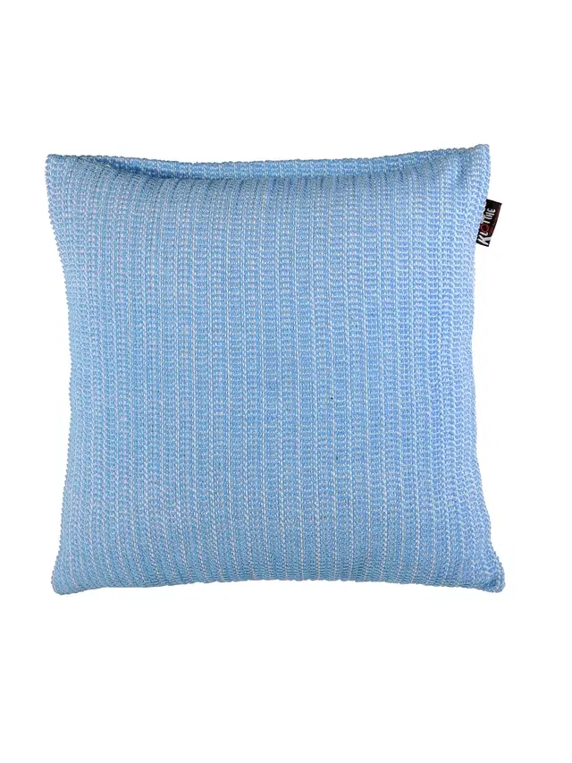Cotton Cushion Cover, Sky Blue, 16x16 inches
