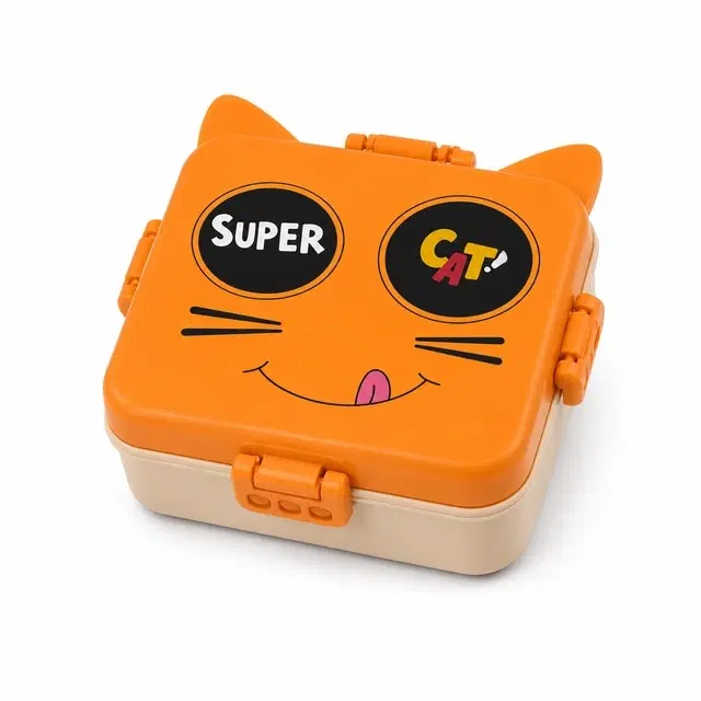 3-Compartment Bento Plastic Lunch Box [Assorted