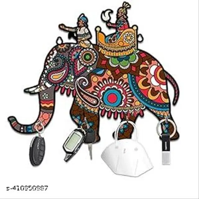 Wooden Key Holder, Multicolor