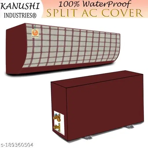 KANUSHI industries® 100% Waterproof Split AC Cover Set For Indoor And Outdoor Unit 1.5 to 2.0 Ton Capacity (AC-IN-OUT-W.F-NW-NEW-03)
