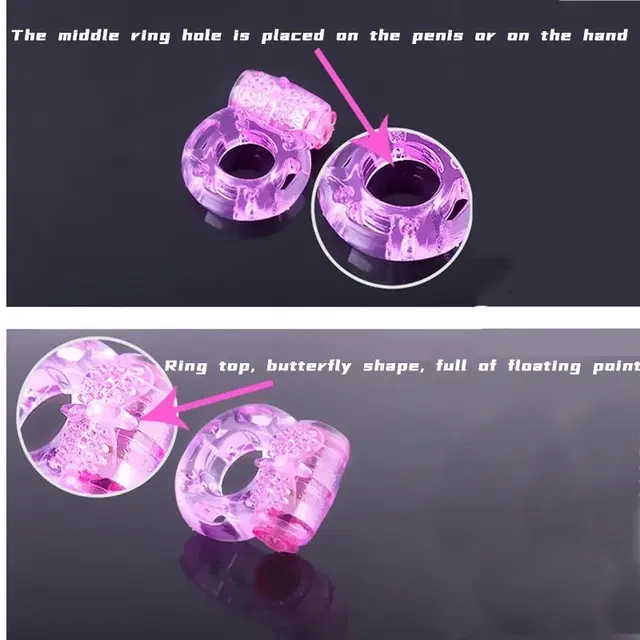 Penis Vibrator Ring for Men, Pink