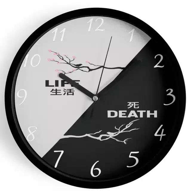 HD Printed Plastic Wall Clock, Multicolor, 10x10 Inches