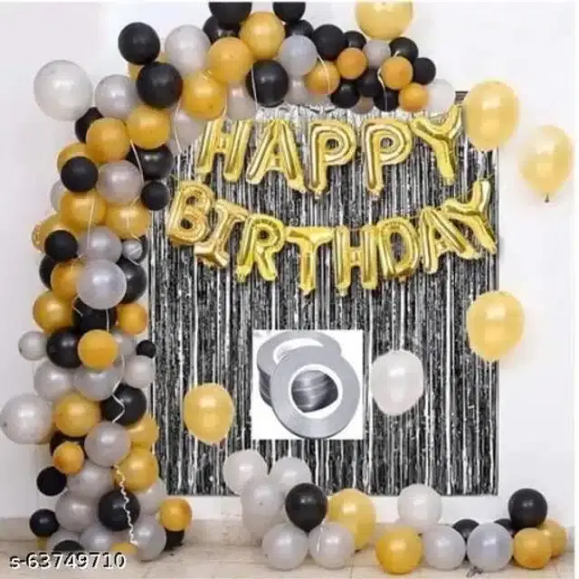 Birthday Party Decoration Kit, Multicolor, Set of 34