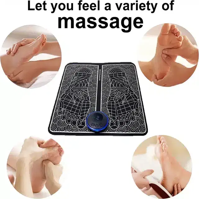 Electric Foot Massager Pad, Black