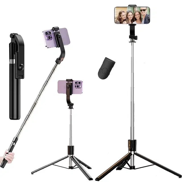 170cm Extendable 3 in 1 Selfie Stick Tripod [R1 large , 67 Inch]