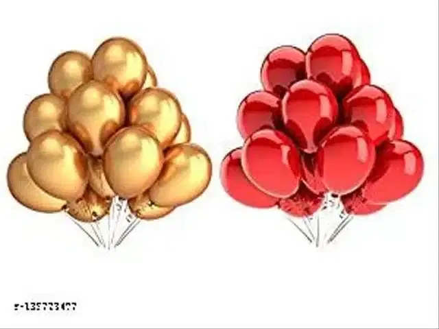 Balloons for Decoration, Gold & Red, Pack of 100