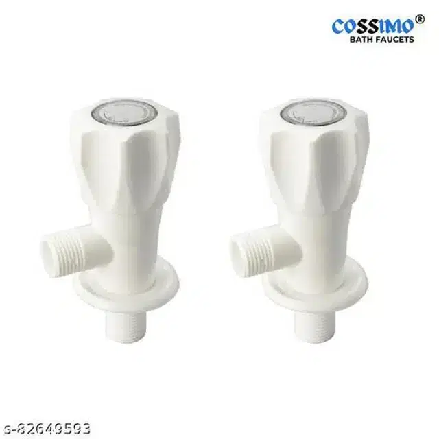Bathroom Tap, White, Pack Of 2