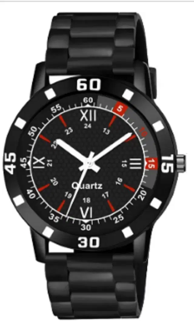 Analog Watch for Men & Boys (Black)