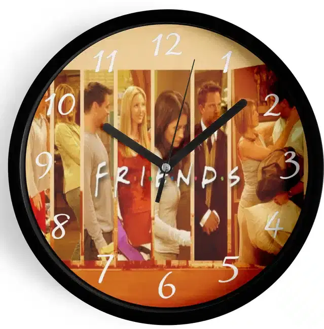 Analog Wall Clock for Home, Multicolor, 7 Inches