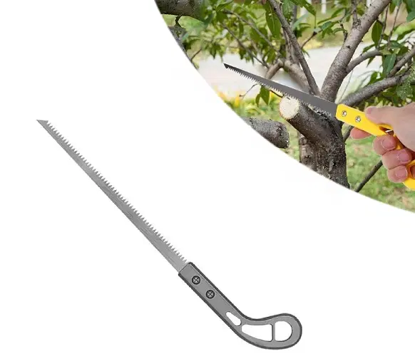 Stainless Steel Small Hand Saw for Gardening, Grey, Pack of 1