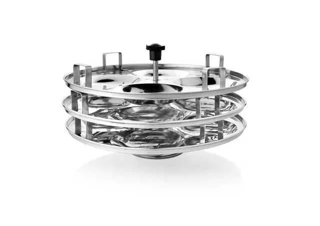 Urban Spoon International Stainless Steel 3 Plates Idli Maker Stand, Pack Of 3, VIH-23