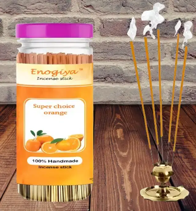 Enogiya Yoga & Daily Pooja Agarbatti, Orange, Set of 1
