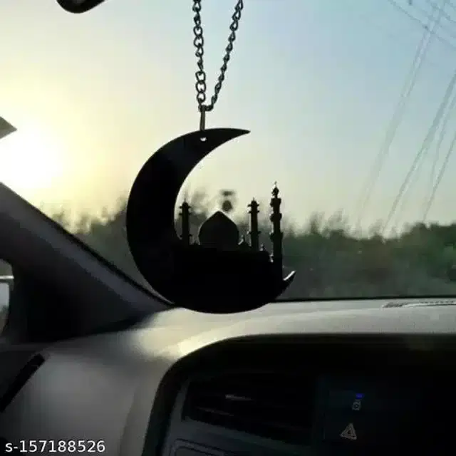 Religious Hangings for Car, Black, 4x3 inches