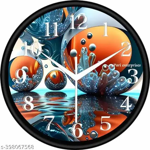 Analog Wall Clock for Home, Multicolor