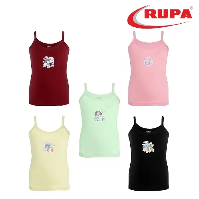 Rupa Euro Jr. Micra Vests for Kids Pack of 1, Multicolor (65 cm)