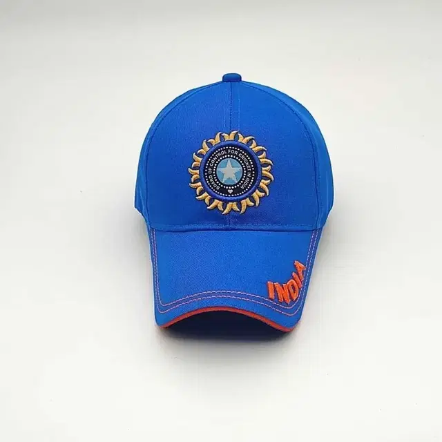 Mens Caps Blue Cotton Blend (Free Size)