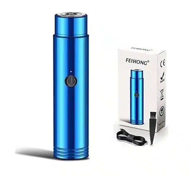 Mini Portable Electric Shaver for Men & Women, Blue