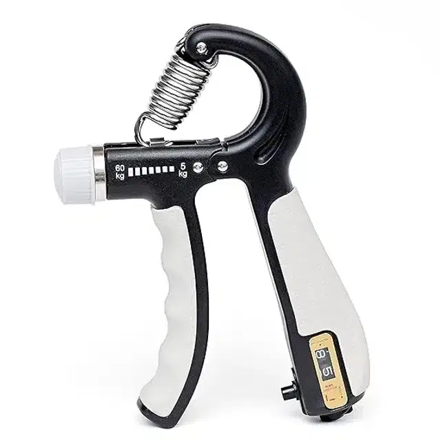 Adjustable Hand Gripper, Black & White