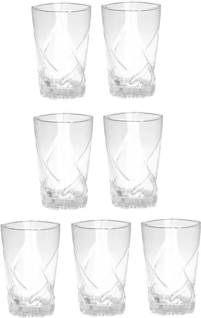Liquor cum Cocktail Glasses, Transparent, 280 ml, Pack of 7