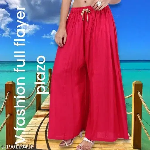 Palazzos for Women (Pink, 28)