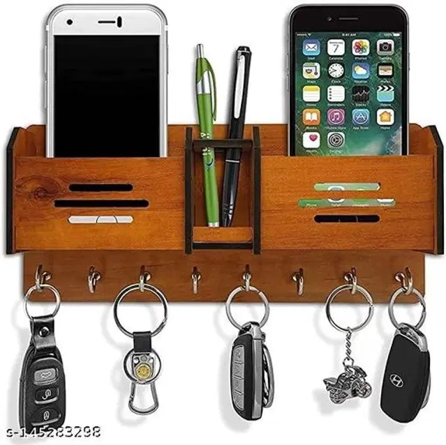 Wooden Key Holder, Brown
