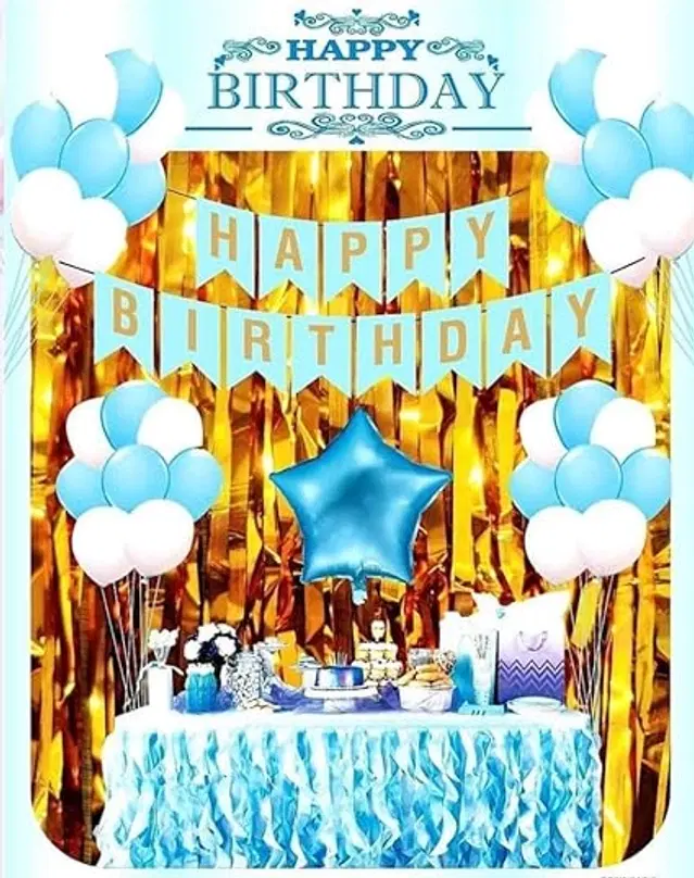 Birthday Decorations Kit, Multicolor, Set of 36