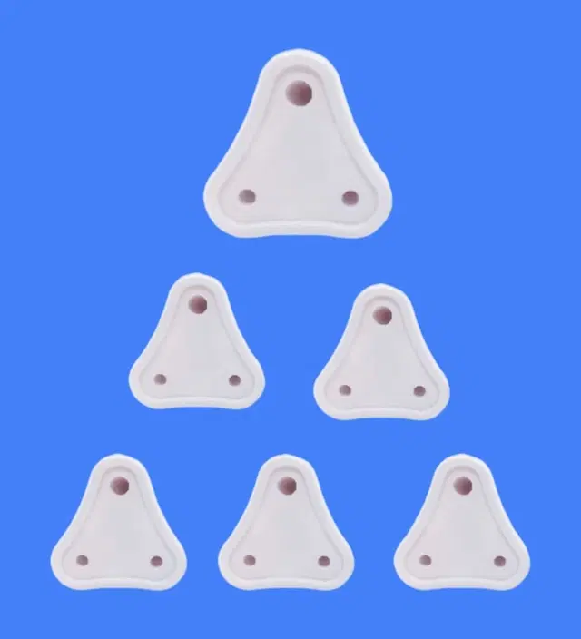 Child Safety Electric Socket Plug Guards, White, Pack of 6