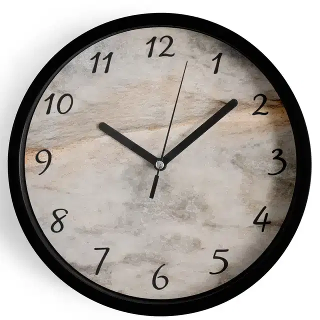 Plastic Printed Wall Clock, Multicolor, 7 Inches