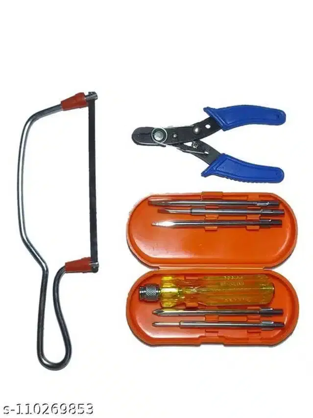 Hand Tool Kit, Set of 3, Multicolour