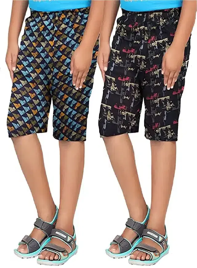 Shorts for Boys, Pack of 2 (Multicolor, 2-3 Years)