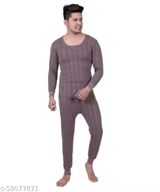 Thermal Set for Men, Brown (M)